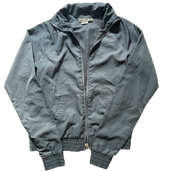 🌸UNDER ARMOUR BLACK WINDBREAKER LIGHT JACKET SIZE XS - Picture 1 of 5